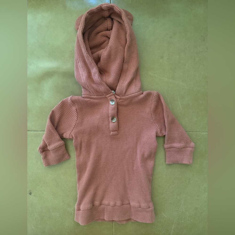 ❤️$10 FLASH SALE❤️Kate Quinn Organic Cotton Hoodie Tunic 3-6M
